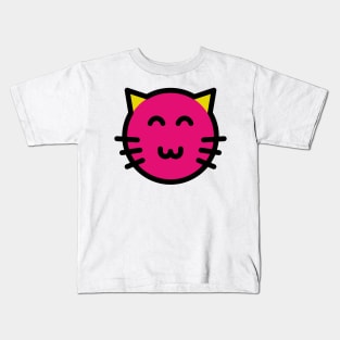 Cute Little Kitten Cat Pink Kids T-Shirt